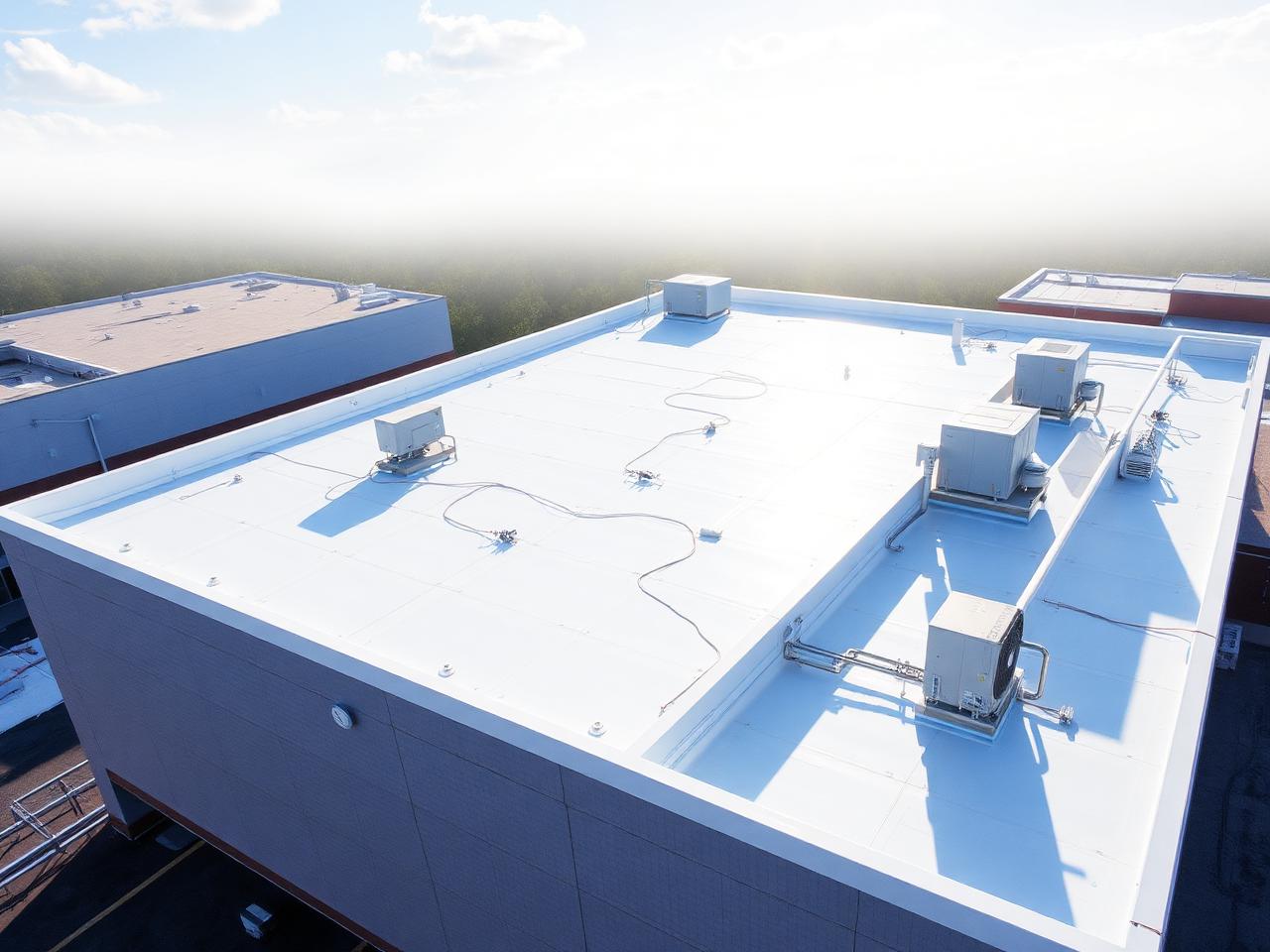 Commercial Roof Coating project by Eco Systems in Los Angeles